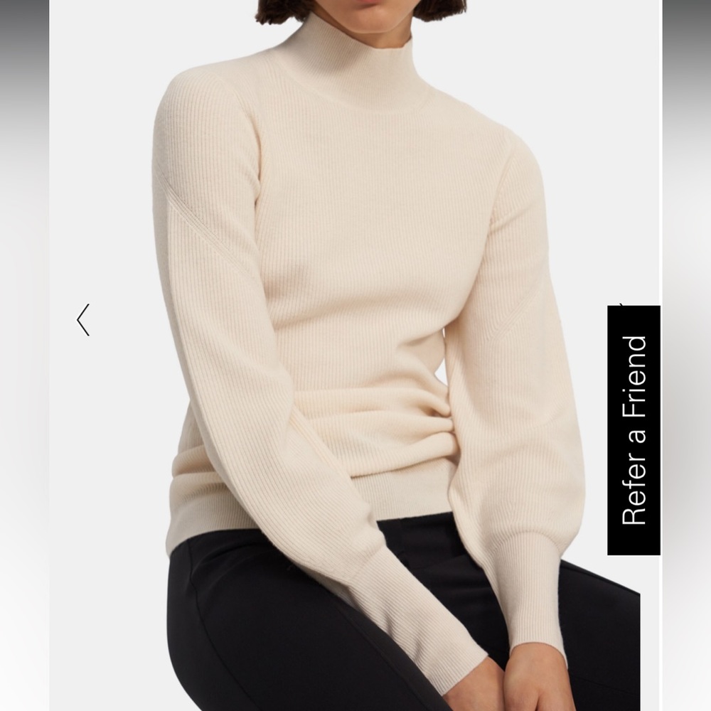 NWT Theory rib knit mock neck sweater